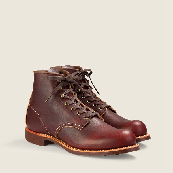 Bottes Red Wing Heritage - Blacksmith - 6-Inch Oil-Slick Cuir - Marron Foncé - Homme 560UMZYRB